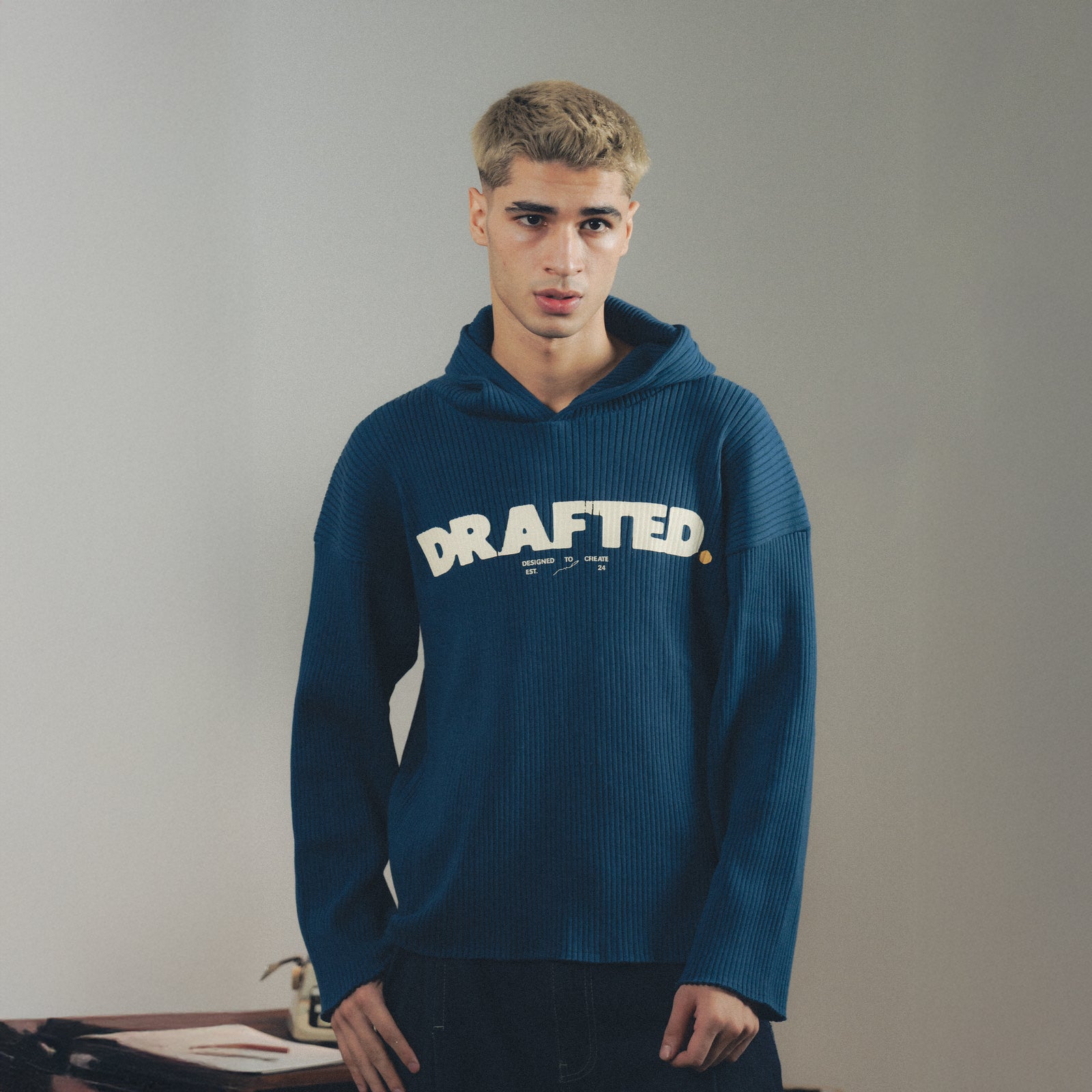 Article 064 // DRAFTED Ribbed Hoodie