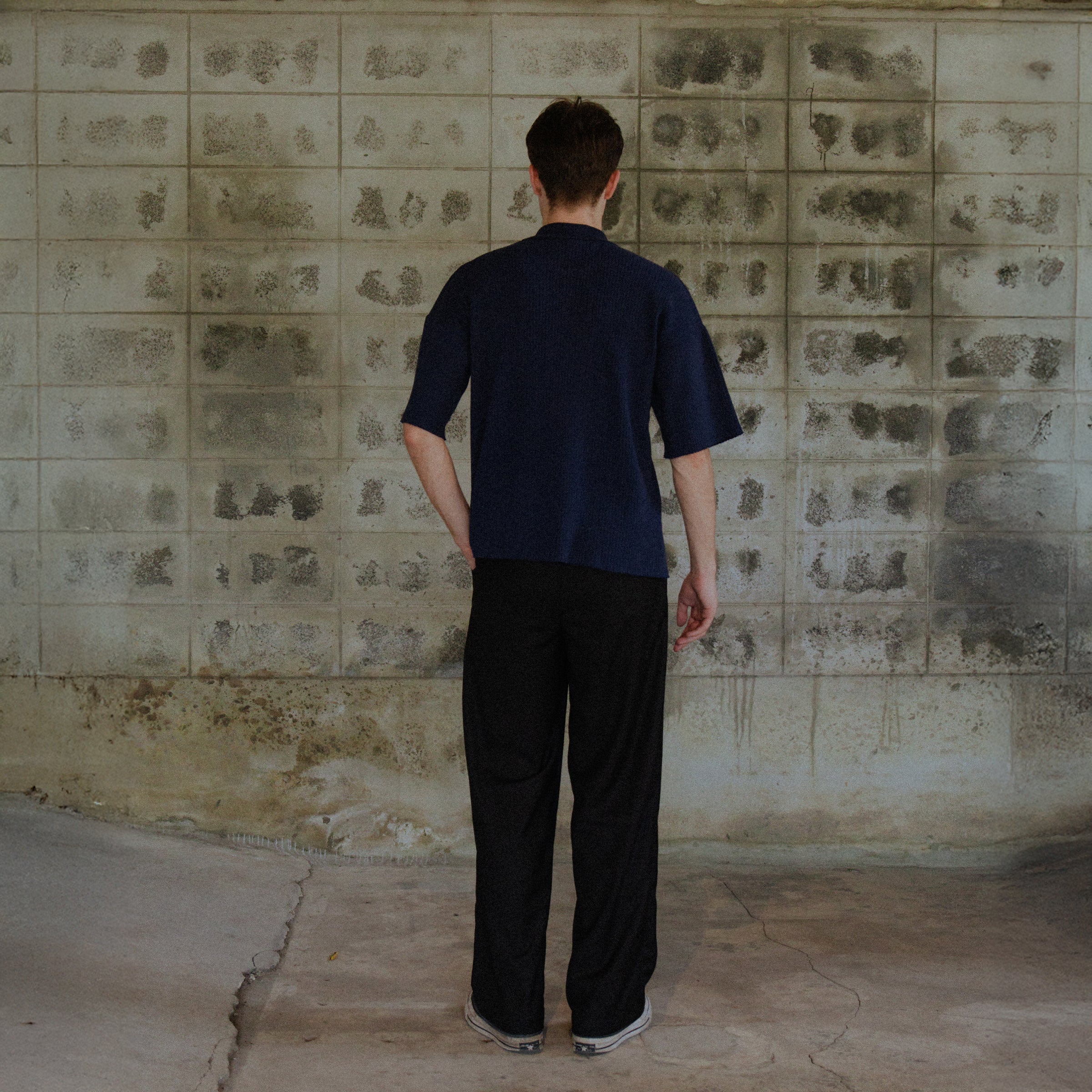 Article 040 // RIB QUARTER ZIP POLO