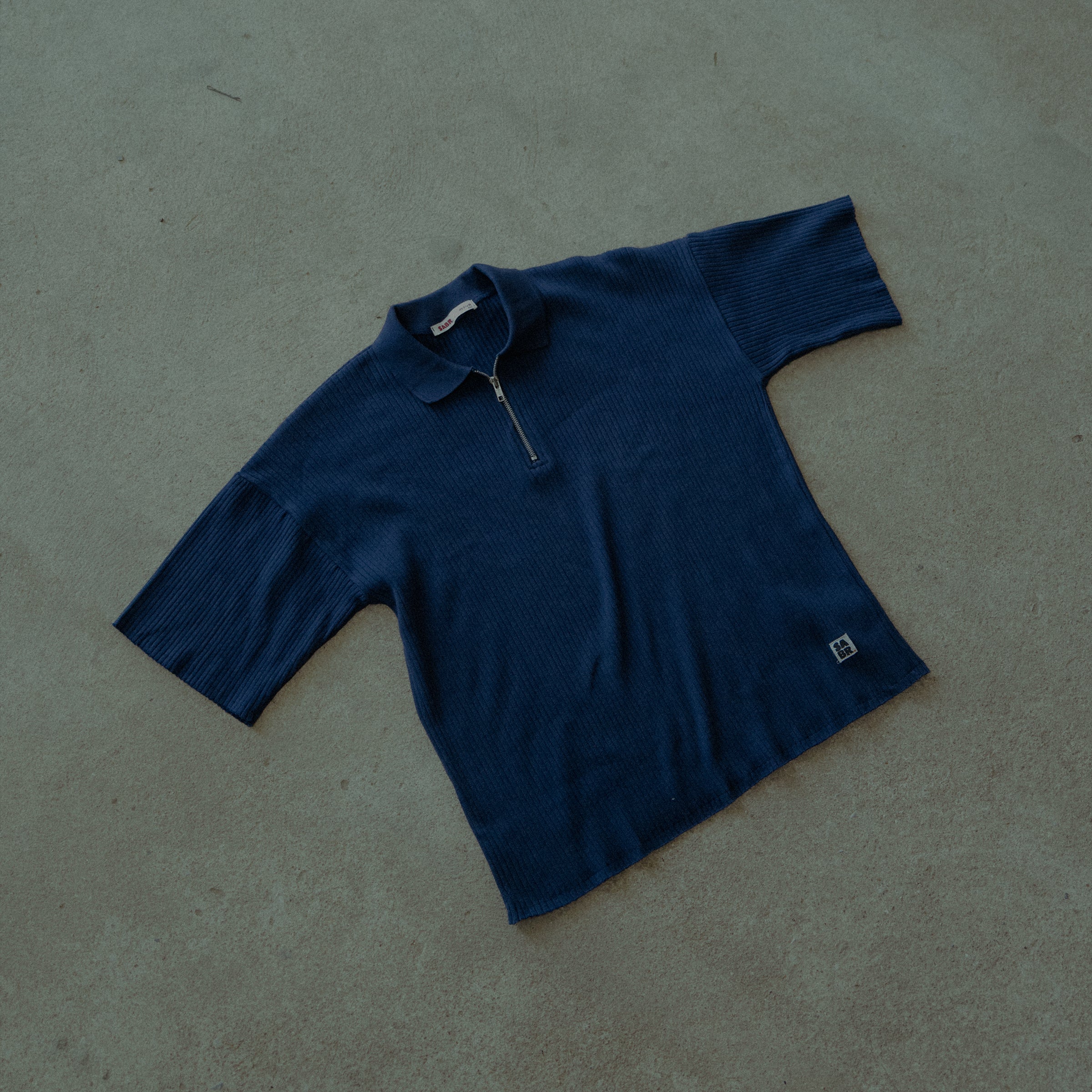 Article 040 // RIB QUARTER ZIP POLO