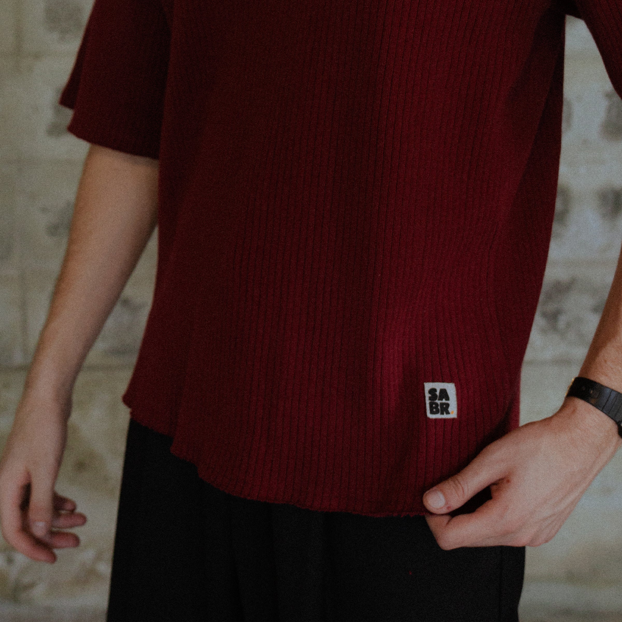 Article 039 // RIB QUARTER ZIP POLO