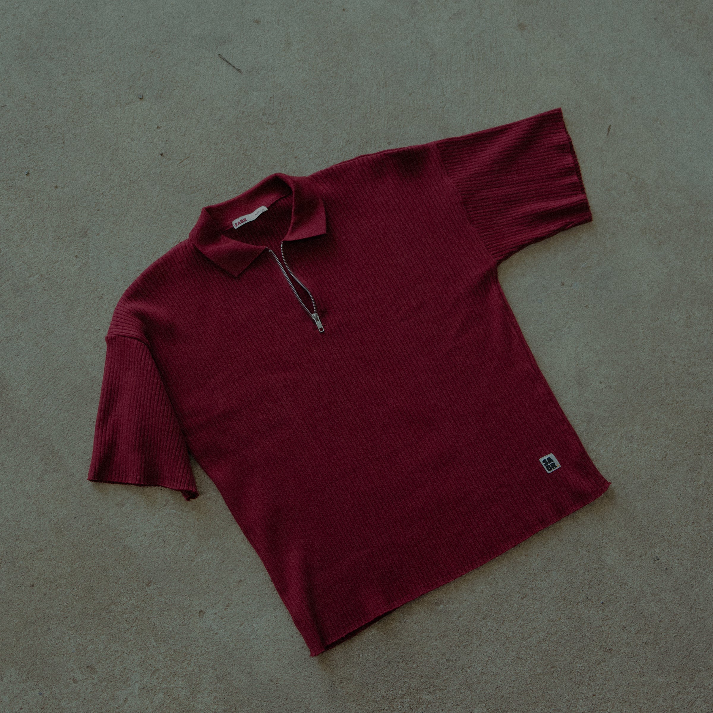 Article 039 // RIB QUARTER ZIP POLO