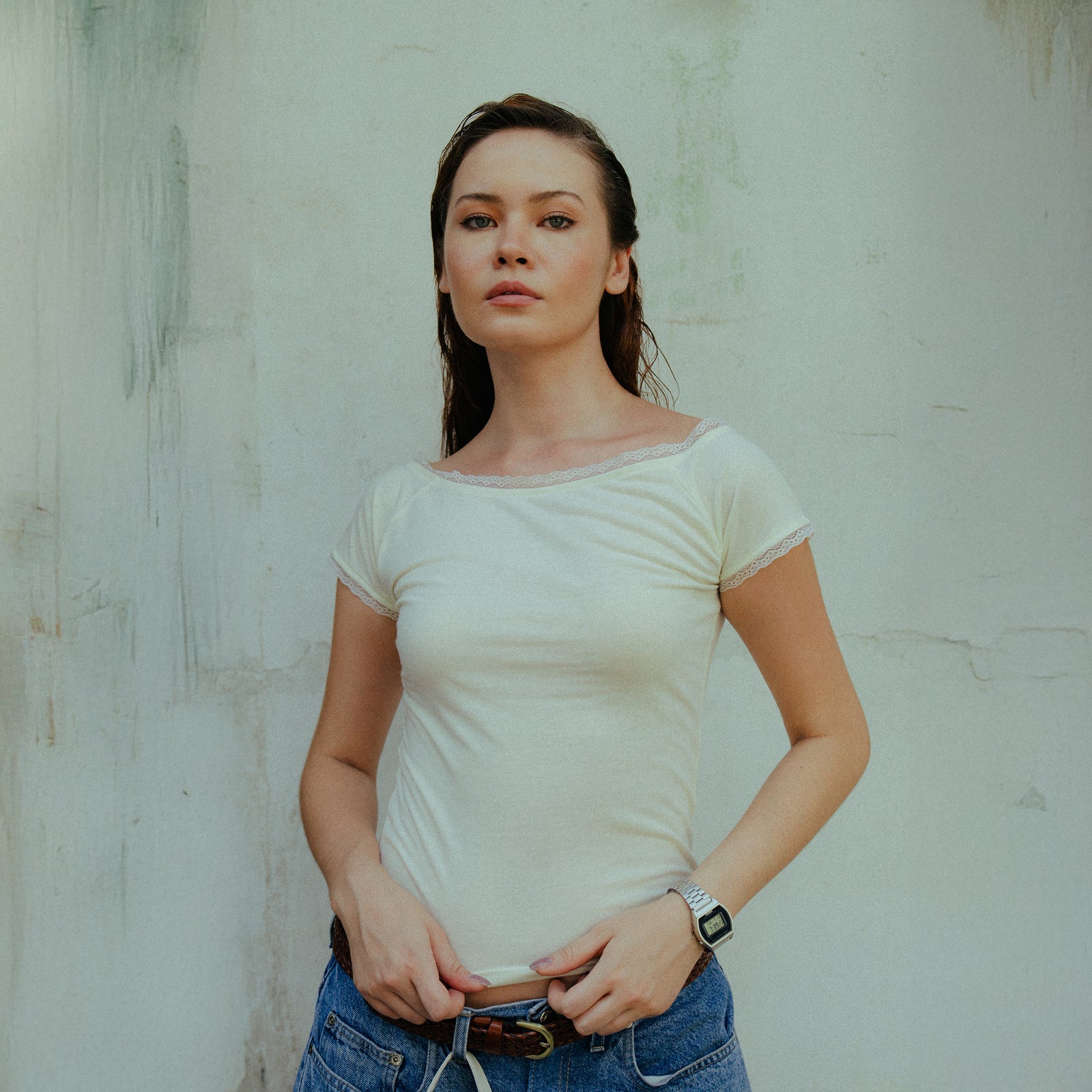 Article 049 // Cream Lace Top