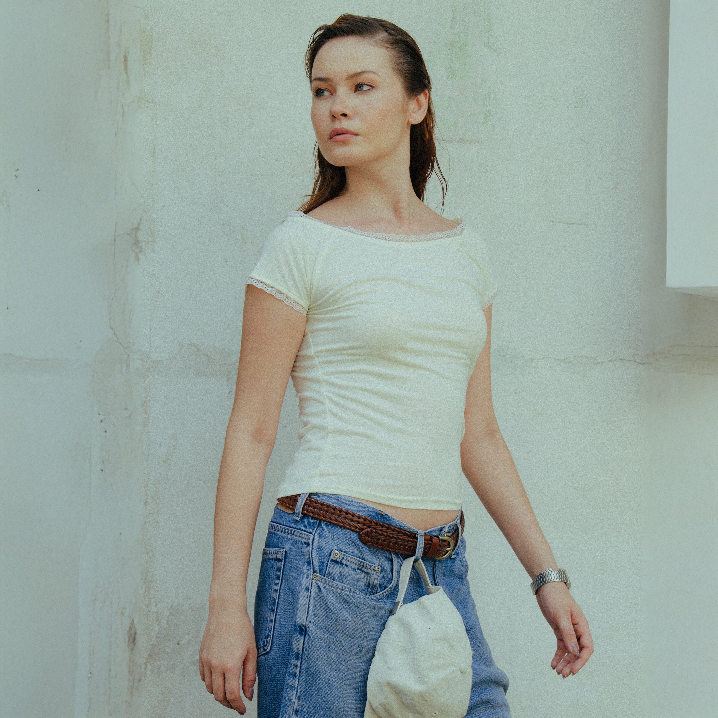 Article 049 // Cream Lace Top