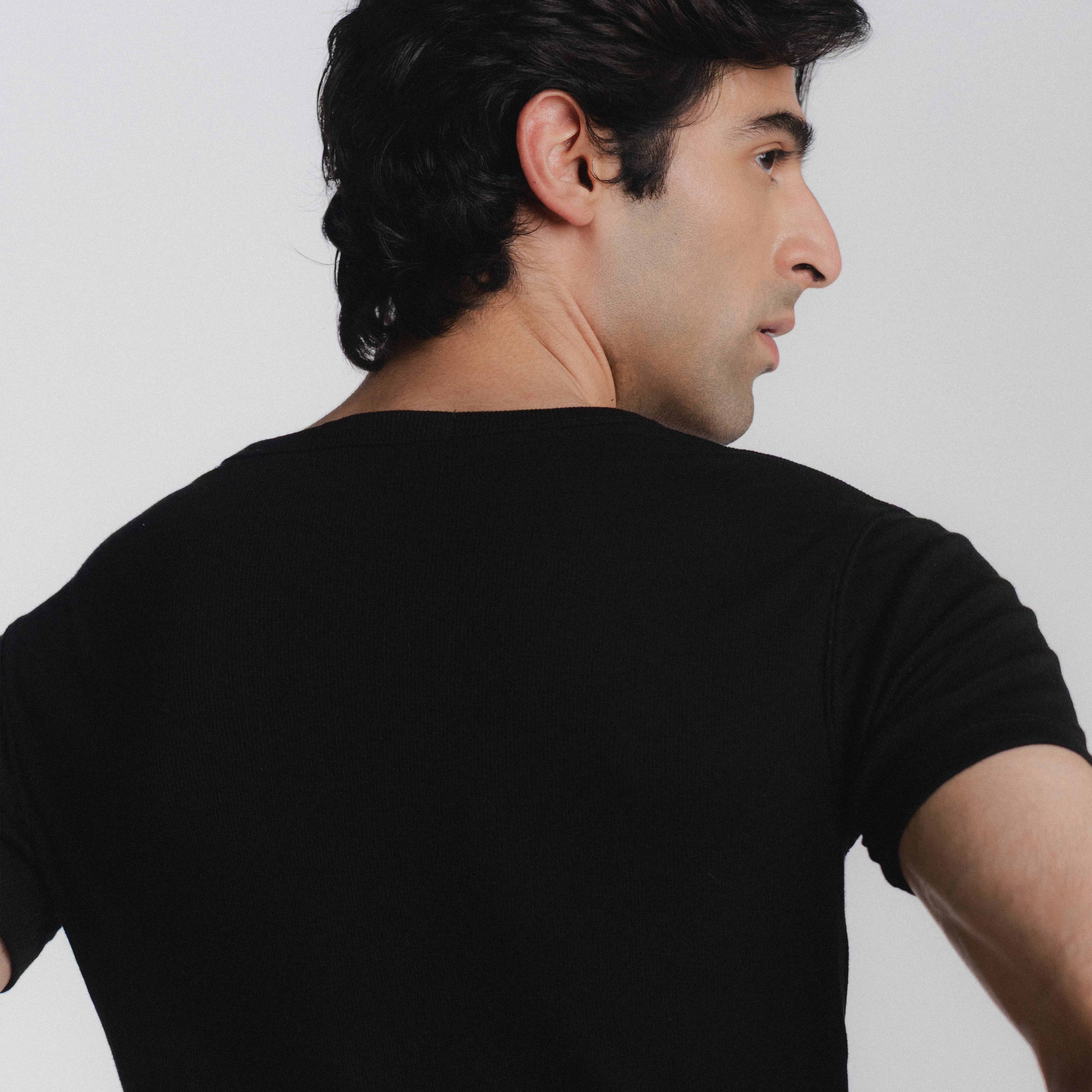 Article 093 // ribbed short sleeve henley