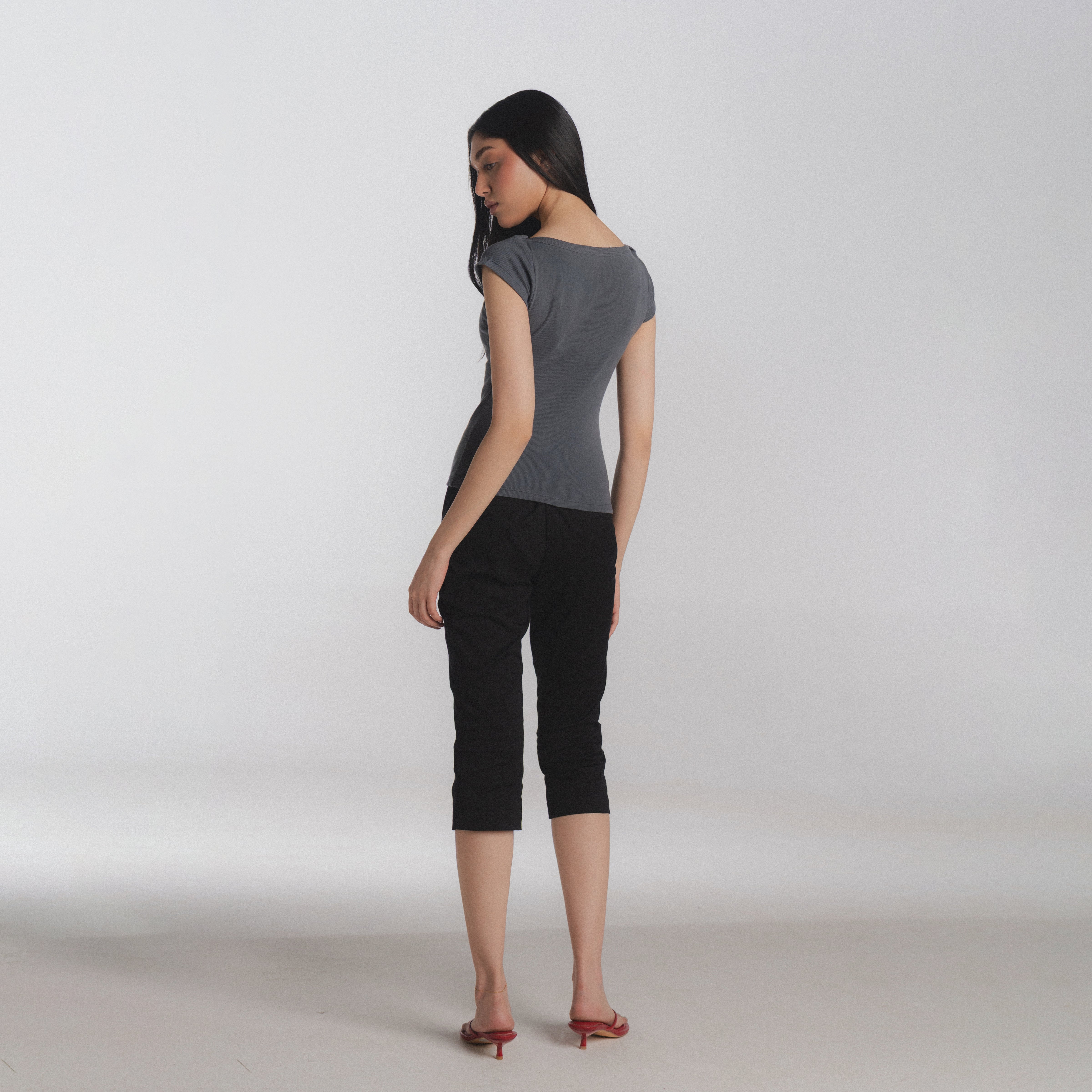 Article 090 // ribbed boatneck top