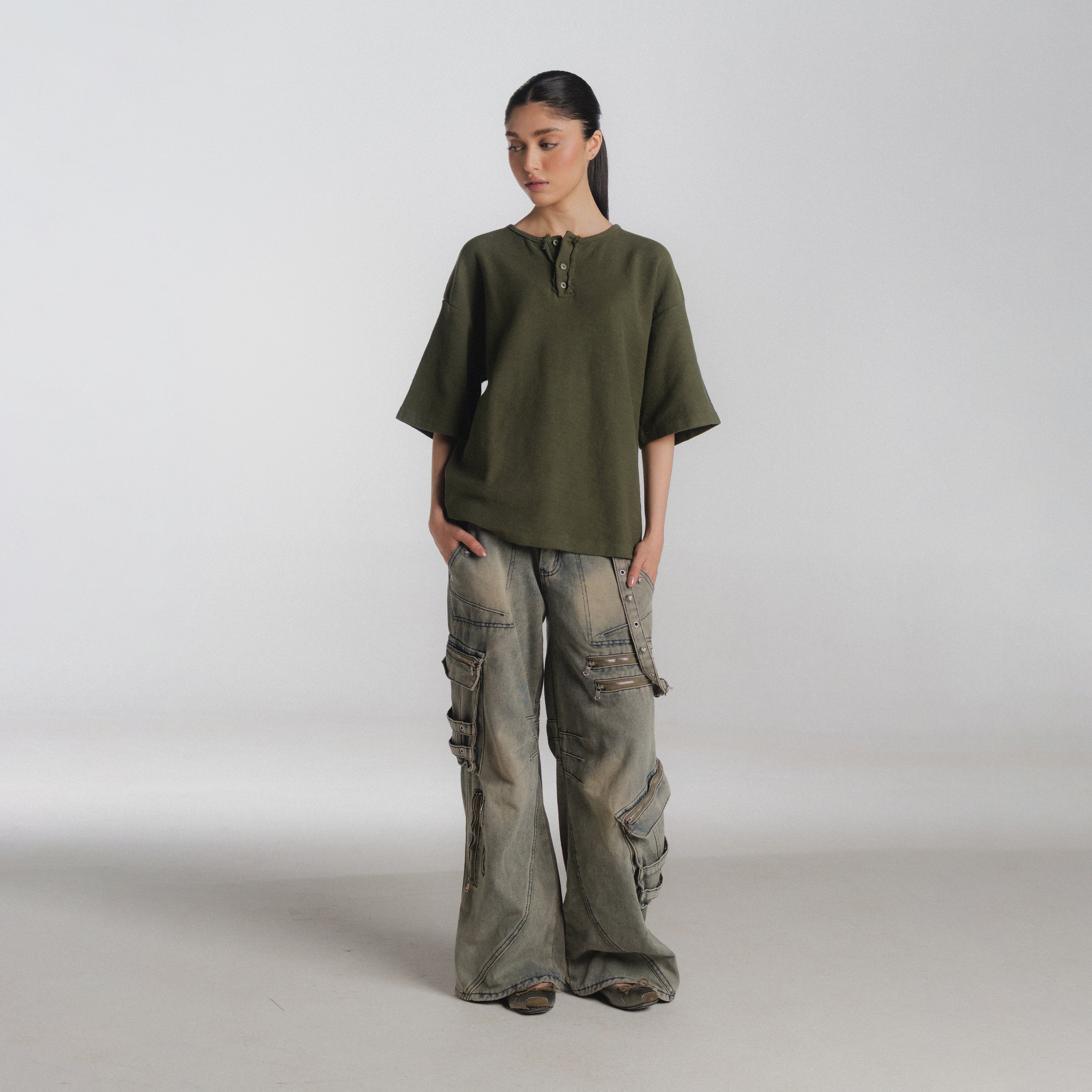 Article 087 // oversized slub henley
