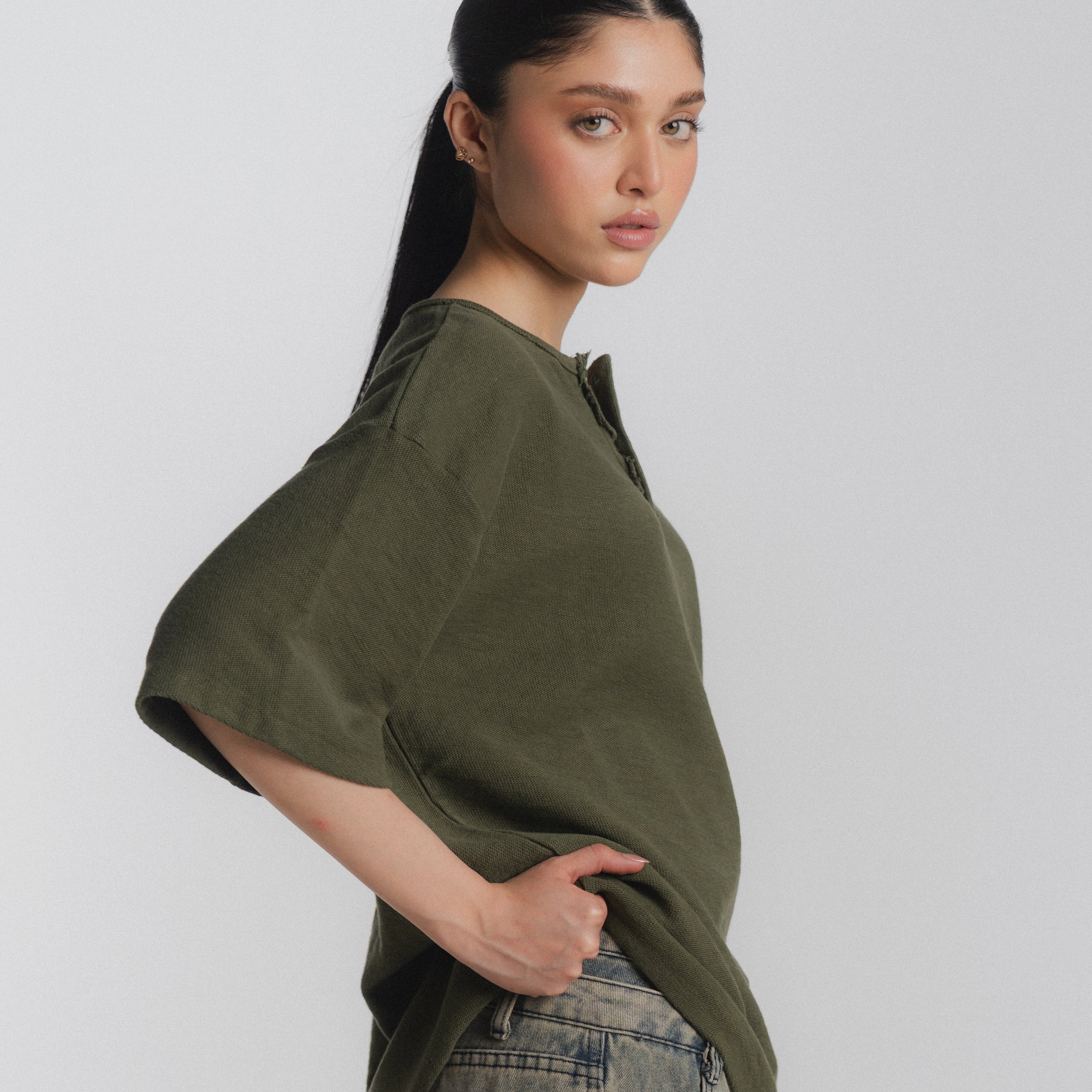 Article 087 // oversized slub henley