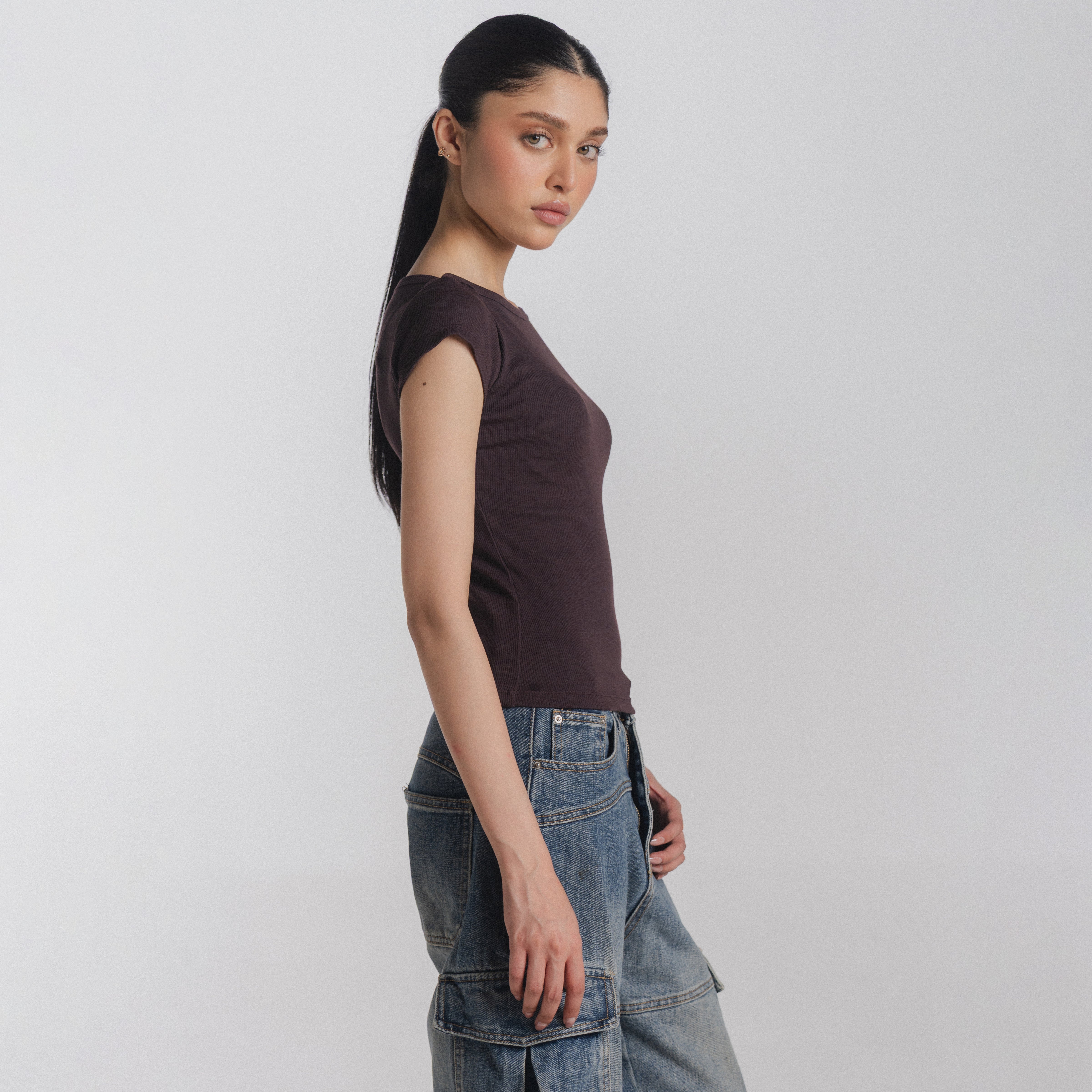 Article 091 // ribbed boatneck top