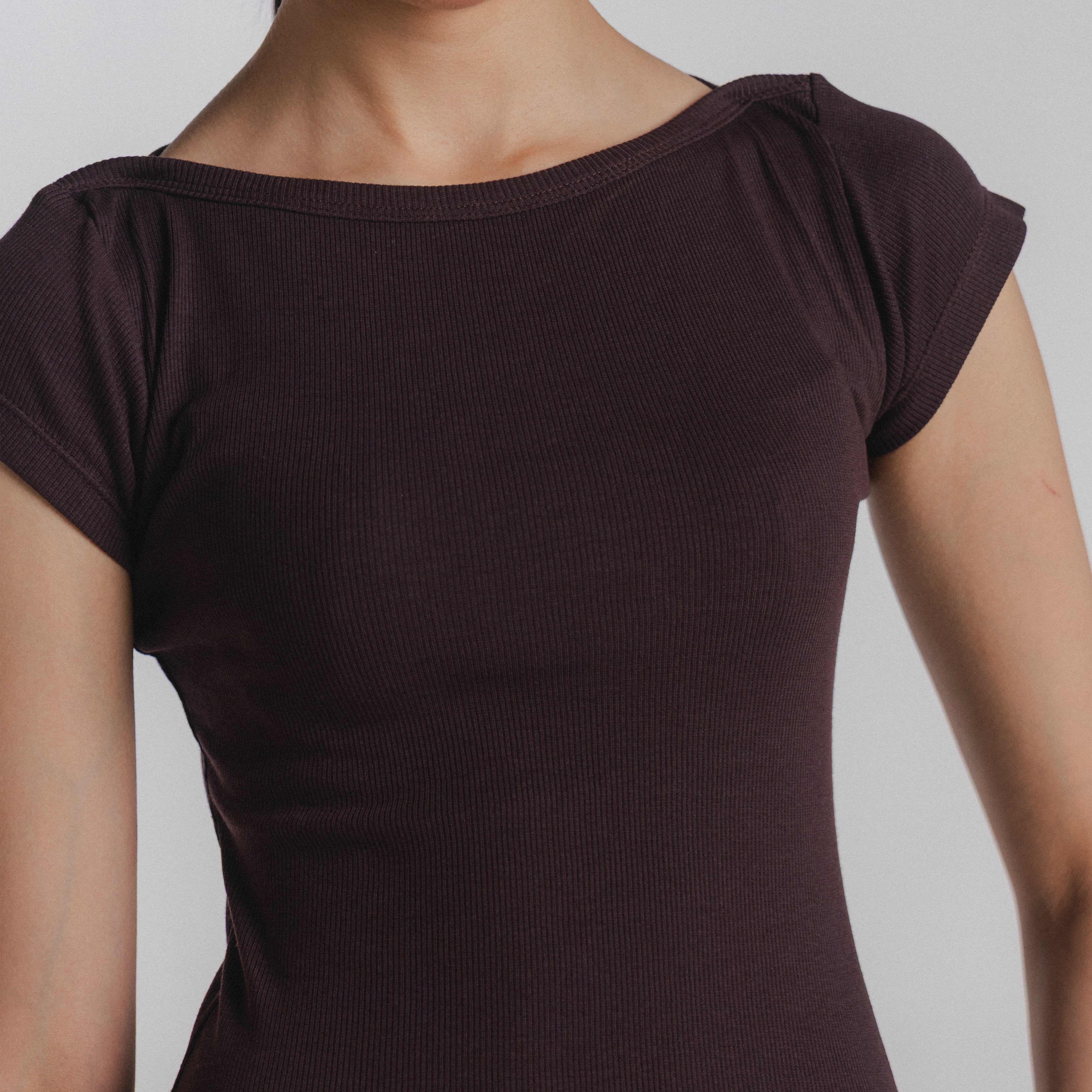 Article 091 // ribbed boatneck top