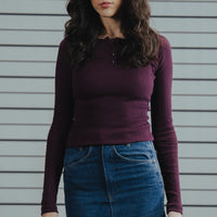 Article 074 // ribbed henley women